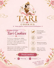 Tari Cookies brand introduction poster