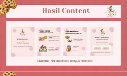 Tari Cookies Instagram promotional content