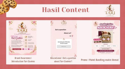 Tari Cookies product promotional content